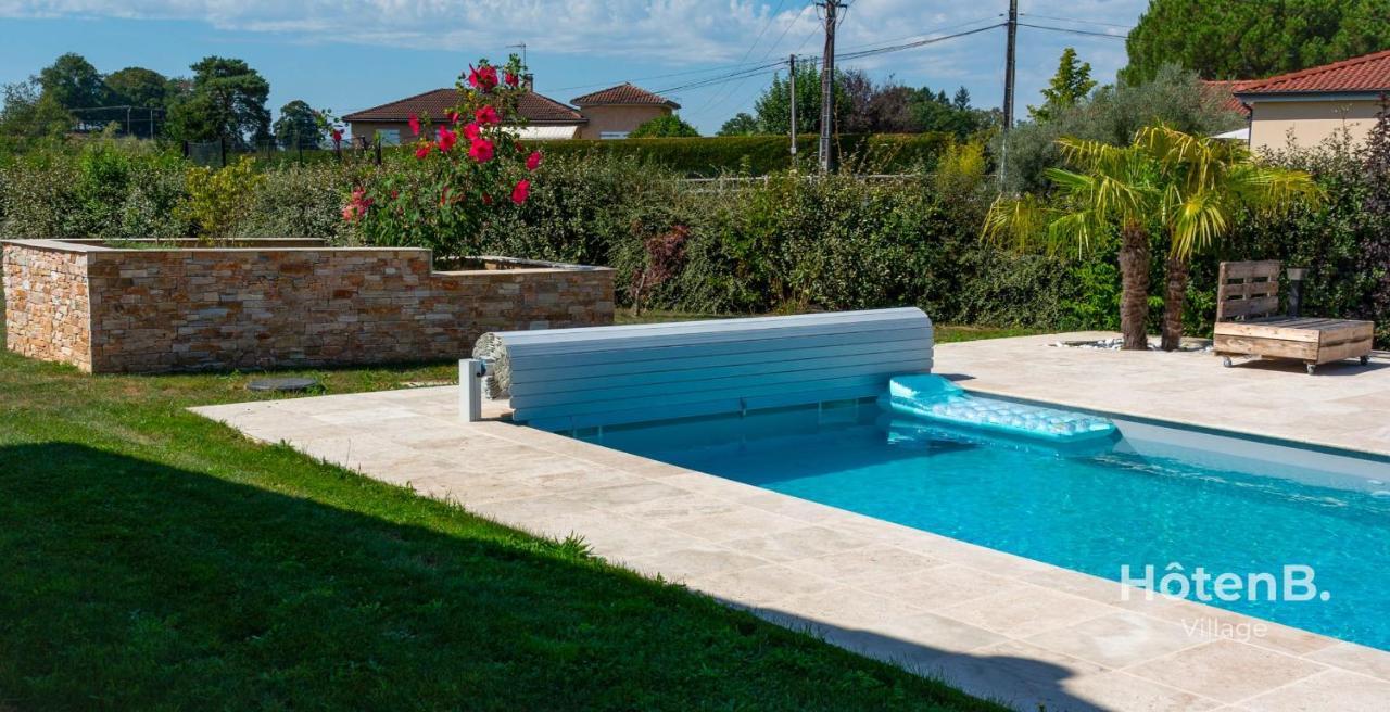 "Les Lievres" House Air-Conditioned Relaxation Oasis With Pool & Jacuzzi Villa Panazol Bagian luar foto